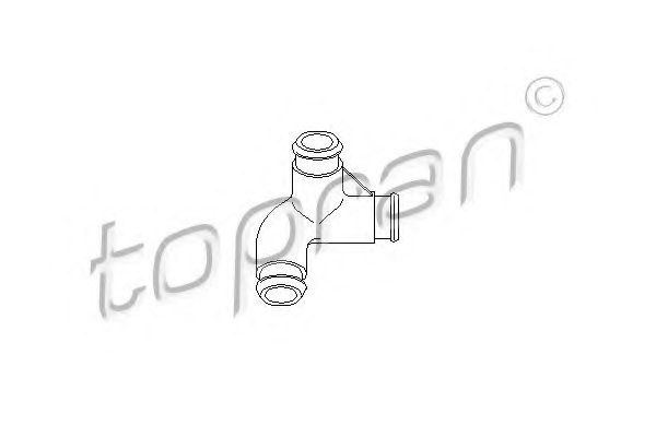 TOPRAN 111 358 Hose, cylinder head cover breather